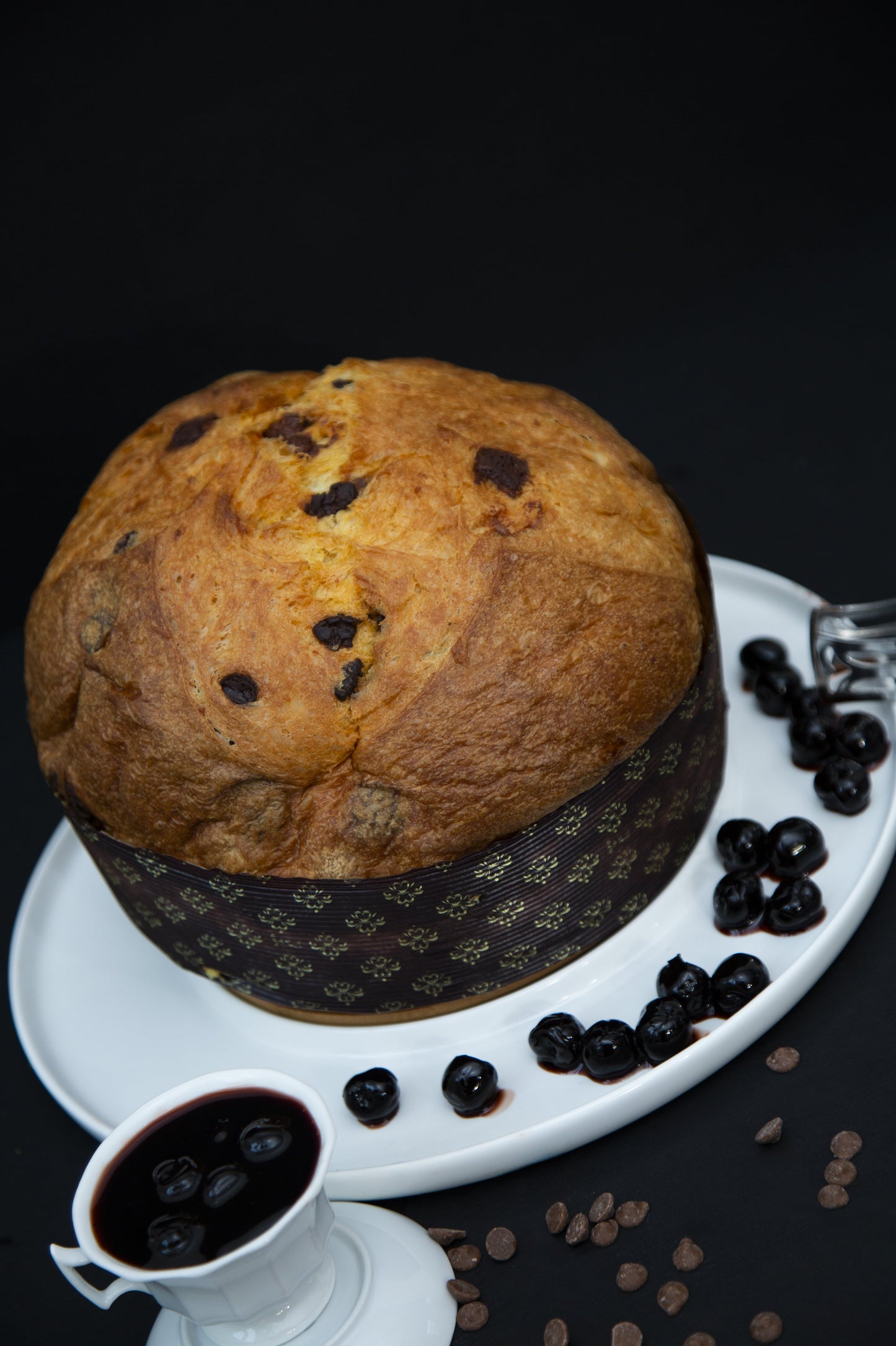 panettone con marasche e amarene
